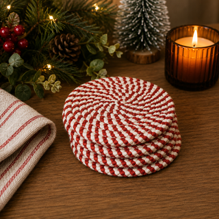 Candy Cane Coasters