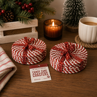 Candy Cane Coasters