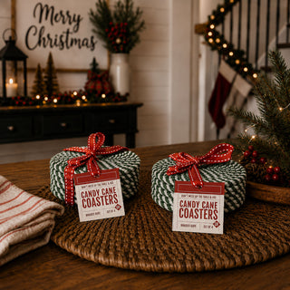 Candy Cane Coasters