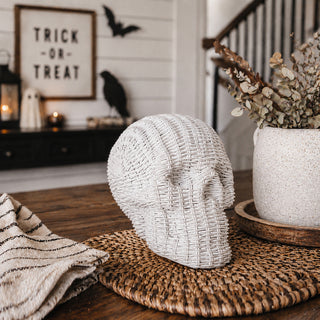 Bulk Elevated Halloween Home Decor and Gifts
earth tone skull decor rattan basketweave style neutral brown halloween fall gothic accent wicker texture natural
monochrome skull heads rattan basketweave texture white halloween fall decor gothic accent wicker style neutral
gothic farmhouse skull decor rattan basketweave style neutral brown white halloween fall table accent wicker texture. 