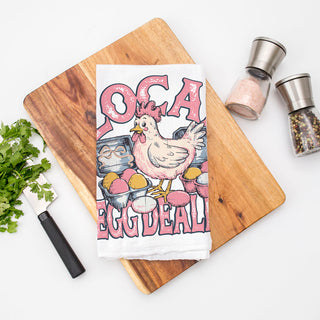 Backyard farm kitchen towel chicken humor eggs
Local egg dealer dish towel farmhouse chicken spring
Spring chicken kitchen towel egg dealer farm humor
Easter farm humor kitchen towel chicken eggs design
