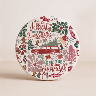 Christmas Humor Griswold Gift Ideas
Funny Christmas Family Vacation Christmas Gifts
Wholesale Griswold Home Decorations Funny
Jolliest bunch of assholes this side of the nuthouse unique gifts
Christmas decor accessory designed for cozy winter moments
unique holiday gift for someone who loves decorating their home
beautiful Christmas coaster for creating a festive home aesthetic