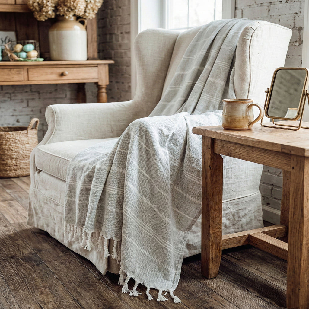 Turkish Towels With Tassels | XL Towel | Turkish Cotton - USA Made ...