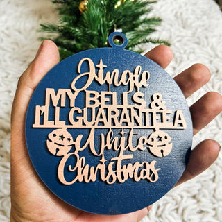 Jingle my bells & I'll Guarantee a White Christmas Gift Funny Wholesale