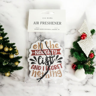 Christmas phrase car ornament
Christmas ornament style air freshener
holiday hanging car ornament
scented Christmas car ornament
rearview mirror Christmas ornament air freshener
funny hanging holiday ornament
holiday ornament car freshener
naughty list Christmas ornament style freshener
festive hanging fragrance accessory
Christmas car fragrance ornament
naughty list Christmas freshie
On the Naughty List freshie
funny Christmas freshie
sarcastic Christmas freshie
holiday car freshie