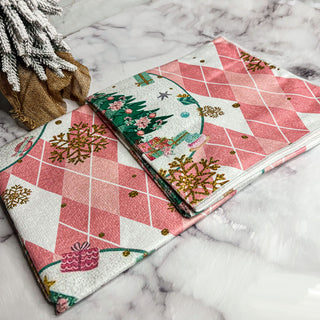 Wholesale Pink Christmas party decor
Vintage pink christmas decor
Pink christmas home decor
Pink and white hand towels