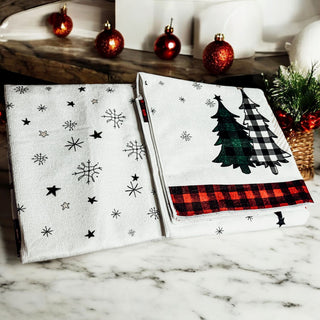 Red and black gingham Christmas towel with cheerful snowflakes and trees
Farmhouse style Christmas dish towel with assorted gingham trees and snowflakes
Christmas kitchen towel sets
christmas kitchen towel embrodiery designs
christmas kitchen towel
Christmas tree dish towel