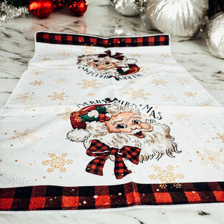 Vintage Santa Hand Towels
Vintage Santa Dish Towels
Vintage Santa Claus Towels 
Vintage Santa Claus Kitchen Towels