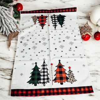 Wholesale Whimsical holiday kitchen towel with leopard print and colorful Christmas trees
Charming Christmas hand towel with festive designs and gingham accents
Bulk christmas kitchen towel set
Holiday Towel set
christmas towel folding
Christmas hanging kitchen towels
holiday bathroom towel sets Wholesalers