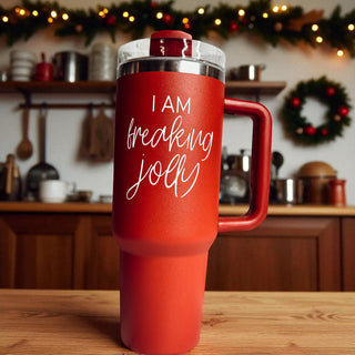 Christmas attitude tumbler 40oz - I am freaking jolly red green
Holiday sass tumbler - I am freaking jolly Christmas 40oz
Christmas mood tumbler red green - I am freaking jolly 40oz