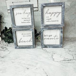 Funny Summer Host Gift Ideas
Summer Housewarming Gifts for a blue and coastal themed decorations