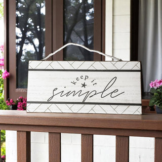 Minimalist beach house sign with modern typography