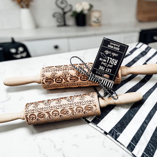 Wholesale Fall Embossed Rolling Pin | Pumpkin Pattern Wooden Roller for Cookies & Pie Crust
Halloween Dough Roller with Pumpkin Design | Wooden Cookie Stamp Rolling Pin
Pumpkin Engraved Rolling Pin | Halloween Baking Tool Gift for Bakers