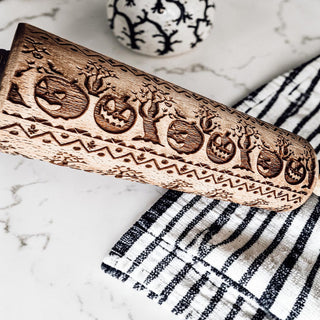 Wholesale Halloween Cookie Rolling Pin | Pumpkin Pattern Dough Roller with Cutter | Fall Baking
Embossed Wooden Rolling Pin Halloween | Pumpkin Cookie Stamp Roller for Baking
Halloween Baking Rolling Pin with Pumpkins | Engraved Wooden Dough Roller Gift
Pumpkin Cookie Embosser Rolling Pin | Halloween Baking Tool + Cutter Included