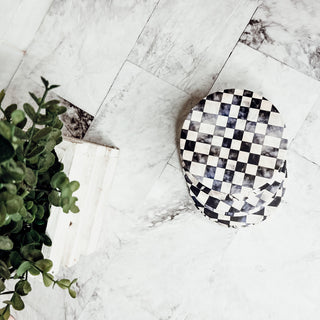 botanical ceramic coasters courtly check black white checkered floral gingham pattern luxury cork back decor
flower accent ceramic coasters courtly check black white checkered gingham pattern luxury cork backing