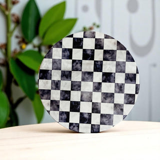 elegant entertaining ceramic coasters courtly check black white checkered gingham floral pattern cork backing luxury
formal dining ceramic coasters courtly check black white checkered pattern luxury floral design cork back table