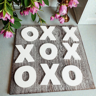 Coffee table tic tac toe game rustic wood decor
Living room farmhouse tic tac toe board display
Shelf decor wooden XO game board rustic style
Entryway table tic tac toe game farmhouse decor
Family room wooden game board rustic decoration