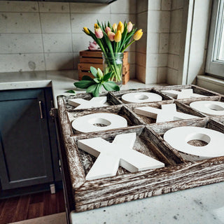 New home gift wooden tic tac toe game rustic
Hostess gift farmhouse wooden XO game board
Thank you gift rustic tic tac toe board game
Just because gift farmhouse wooden game board
Rustic farmhouse wooden tic tac toe board for living room
Handmade USA wooden XO game board rustic finish