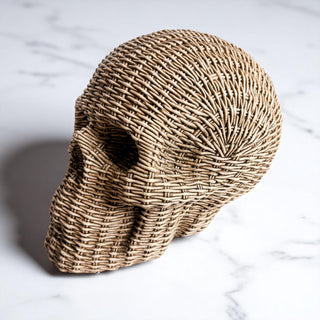Designer skull statue
Boho Halloween decor
Transitional home accents
Luxury Halloween decor