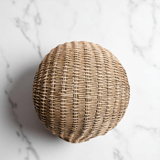 harvest halloween decor resin skull heads rattan basketweave style neutral brown white fall gothic wicker texture