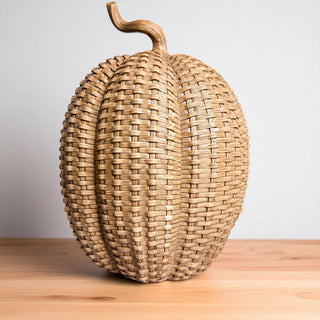 high-end resin pumpkins rattan basketweave texture fall decor durable autumn centerpiece 3 sizes wicker style
artisan resin pumpkins rattan basketweave style fall decor neutral autumn table centerpiece 3 sizes wicker look