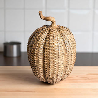 basket weave resin pumpkins rattan style fall decor 3 sizes neutral autumn centerpiece wicker texture natural
housewarming gift resin pumpkins rattan basketweave texture fall decor 3 sizes autumn centerpiece wicker style