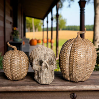 earth tone skull decor rattan basketweave style neutral brown halloween fall gothic accent wicker texture natural
monochrome skull heads rattan basketweave texture white halloween fall decor gothic accent wicker style neutral
