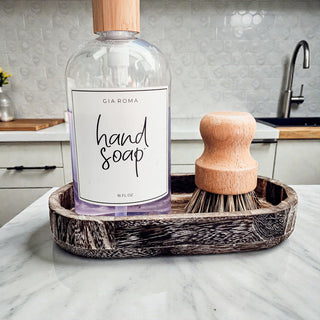 Wooden key holder tray entryway organization
Small rustic catchall dish for keys and wallet
Handmade wood valet tray entryway table decor