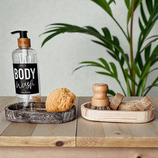 Small wooden organizer tray rustic farmhouse style
Oval shaped handmade wood tray for jewelry and keys
