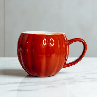 Ribbed ceramic pumpkin cups - quality fall kitchen accessories for daily use
Premium pumpkin coffee mugs - handcrafted ceramic fall home decor items