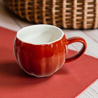 Large 16oz Fall Coffee Mug in Pumpkin Shape
Dishwasher Safe Ceramic Pumpkin Mug for Autumn