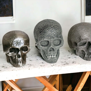 Gothic skull head patterns Antique skull Spooky decor