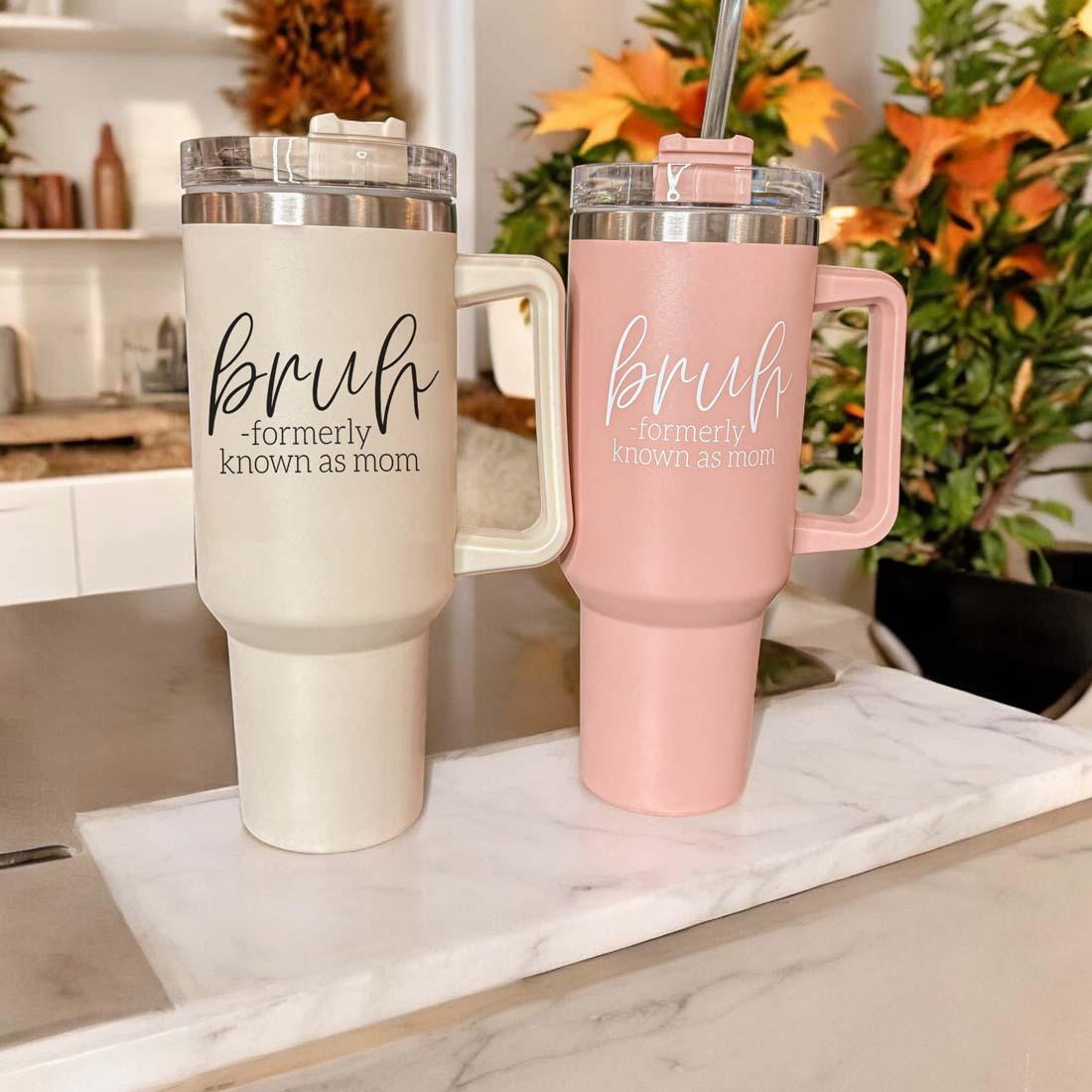 40 oz tumblers wholesale Bruh Pink 40oz