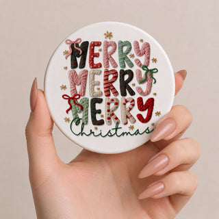designer inspired holiday decor
luxury Christmas aesthetic coaster
cozy girl Christmas decor
trendy holiday home accessories
modern Christmas decorations
neutral holiday home styling