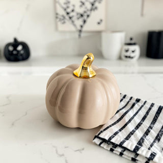 fall mantle decor pumpkins neutral aesthetic
pumpkin decor for cozy fall home setup
autumn kitchen counter pumpkin decorations
neutral halloween pumpkin decor aesthetic
minimal halloween decor pumpkins non scary style
elegant halloween decor ceramic pumpkin set