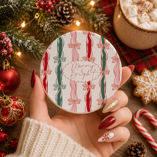Cozy Christmas gift for coffee lovers
Cute Christmas coffee accessories gift idea
Holiday gift basket filler ceramic coaster
Christmas exchange gift festive coaster
Christmas vacation inspired coaster
holiday car with tree decor
Christmas bow pattern coaster
ribbon bow Christmas decorations
pastel snowflake Christmas decor
black reindeer Christmas coaster
