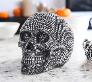 glam spooky home accents
decorative skull ornament
glam halloween shelf decor
spooky gothic decor aesthetic
gold skull decorative figurine
silver skull decorative figurine
luxury resin skull
sparkly gothic decor
glam halloween mantel decor
gothic decor for halloween lovers
decorative halloween skull aesthetic
high end gothic decor
glam skull collectible
modern glam halloween accessory