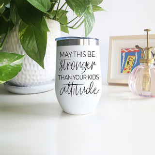 Hand designed mom humor tumbler
Woman owned parenting business
Small business mom wine gift
Boutique parenting wine accessories