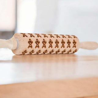 Gingerbread Man Embossed Rolling Pin Wholesale