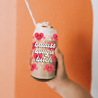 Wholesale Women empowerment Valentine’s Day gifts for the modern woman.
20oz glass tumbler with a peace sign candy heart, perfect for Galentine’s.
Bold and inspiring Valentine's gift ideas for the boss woman in your life bulk.