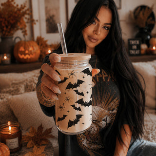 best halloween tumbler glass
top rated spooky drink set
popular bat spider tumbler
trending halloween glass
recommended spooky cupbat pattern drinking glass
halloween coffee tumbler
spooky season drink set