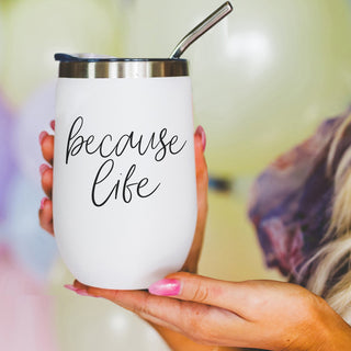 Witty design wine accessories
Luxury accessible wine tumbler
Gia Roma VIP Facebook group wine
Woman owned because life business