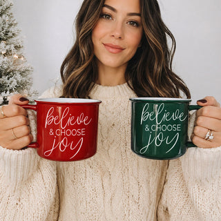 Wholesale Cute holiday coffee cup for women
Christmas ceramic mug gift for coffee lovers
Festive holiday drinkware for hot cocoa
Cozy winter coffee mug with Christmas quote
Believe and Choose Joy holiday mug gift
Red and green Christmas coffee mugs
Christmas morning coffee cup aesthetic