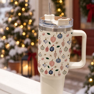 cute Christmas tumbler for women
girly Christmas tumbler with vintage ornaments
feminine holiday tumbler with handle
blue and pink Christmas gift for her
pastel Christmas gift for mom
colorful Christmas tumbler gift idea
traditional ornament Christmas tumbler
vintage inspired Christmas drinkware
retro Christmas ornament tumbler
nostalgic Christmas tumbler design
whimsical Christmas ornament tumbler
classic Christmas ornament drinkware
Christmas ornament pattern 40oz tumbler
colorful holiday ornament tumbler