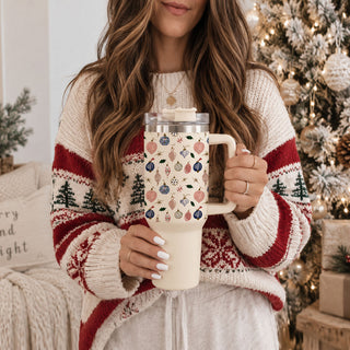 stocking stuffer alternative for women
fun Christmas gift for her
cute holiday gift for women
blue and pink holiday gift idea
pastel Christmas gift idea
vintage Christmas gift idea
Christmas decor inspired tumbler
ornament lover Christmas gift
vintage ornament lover gift
Christmas collector gift idea
40oz handled tumbler with Christmas design
Christmas tumbler with large handle
festive handled tumbler for women
Christmas cup with lid and handle
holiday tumbler with lid and handle