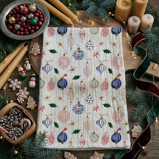 Christmas ornament print kitchen towel
festive holiday dish towel for home decor
cute Christmas towel with ornaments
winter holiday kitchen linen with ornaments
colorful Christmas tea towel for gifting
Christmas home decor kitchen towel
ornamental holiday towel for