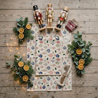 white christmas towel with ornament pattern
holiday home decor kitchen towel christmas theme
christmas towel for baking cookies festive kitchen
seasonal kitchen towel christmas ornament design
modern farmhouse christmas dish towel