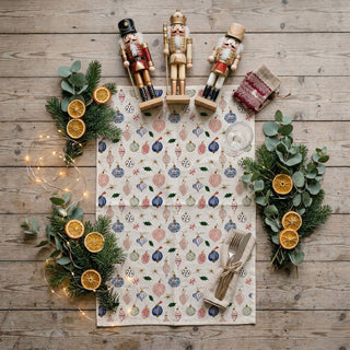 christmas kitchen towel gift idea for moms
cute christmas kitchen accessories towel
holiday dish towel for hostess gift christmas
christmas kitchen decor towel neutral aesthetic
vintage christmas ornament pattern tea towel