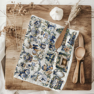 whimsical blue Christmas decor
whimsical holiday kitchen towel
maximalist Christmas kitchen towel
detailed Christmas illustration towel
antique inspired Christmas kitchen towel
nostalgic holiday kitchen decor
cozy vintage Christmas decor
blue Christmas kitchen aesthetic
winter wonderland kitchen towel
blue winter wonderland decor
Christmas wonderland tea towel
blue Christmas storybook decor
holiday storybook kitchen towel
vintage Christmas illustration kitchen towel
blue Christmas decorative towel