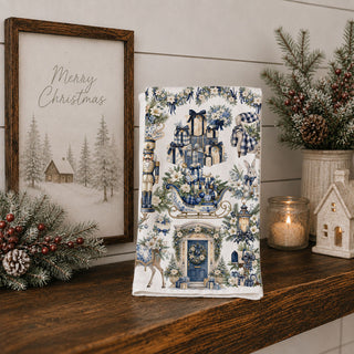 Christmas kitchen towel for blue Christmas theme
blue Christmas themed kitchen decor
navy blue holiday home decor towel
vintage Christmas woodland kitchen decor
Christmas kitchen towel for traditional holiday home
blue Christmas kitchen towel for hostess gift
Christmas towel gift for home decor lover
blue winter tea towel for Christmas kitchen
holiday decorative towel with woodland illustrations
blue Christmas kitchen towel with gifts and bows
vintage blue holiday kitchen towel with animals